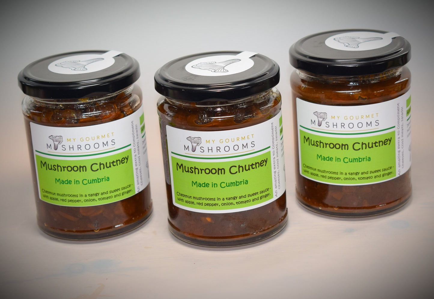 3 X 300ml Jars - Mushroom Chutney