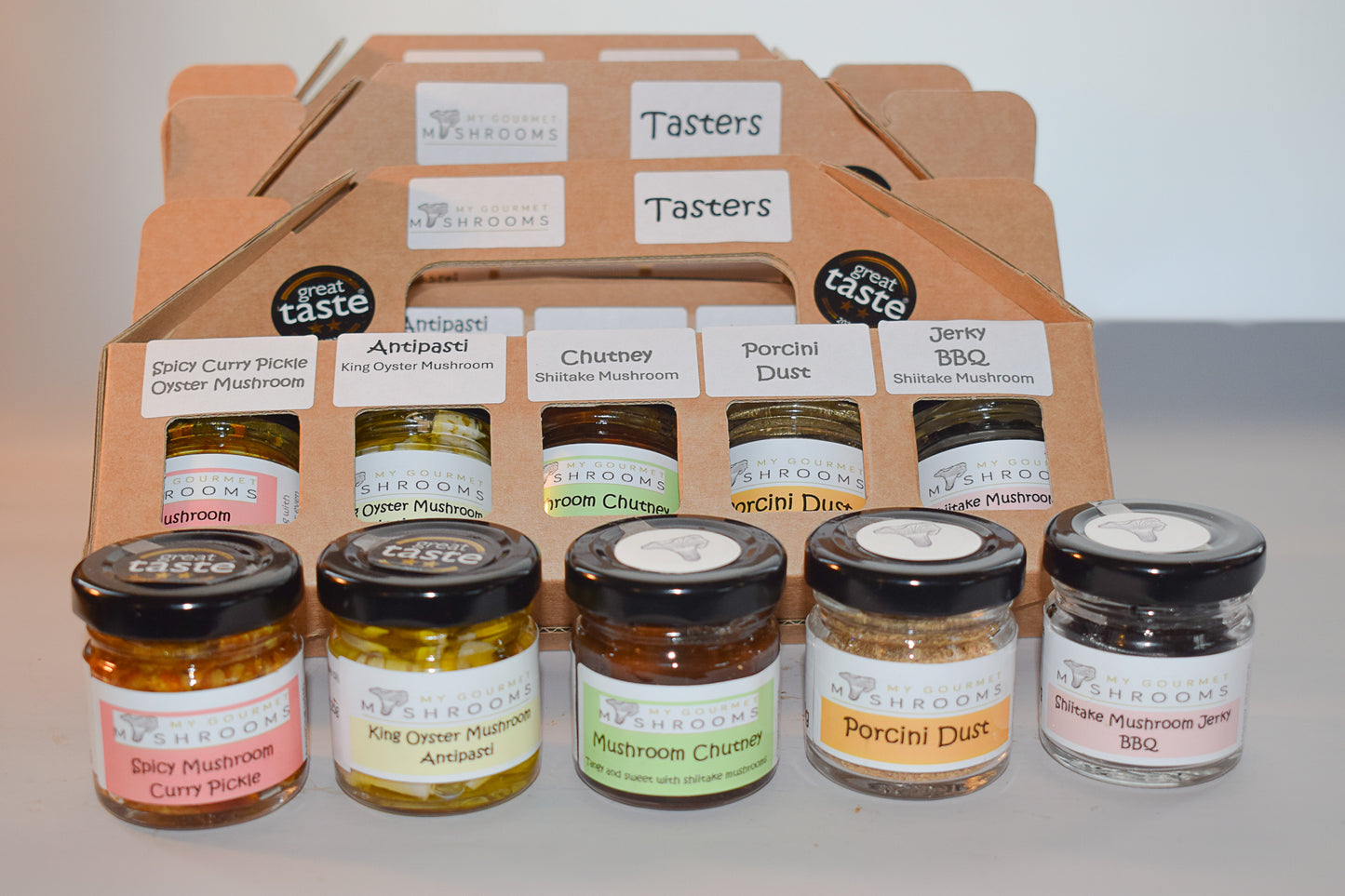 Mushroom Taster Selection Box 5 Small Jars