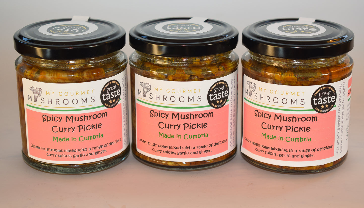 3  X 190ml - Spicy Mushroom Curry Pickle