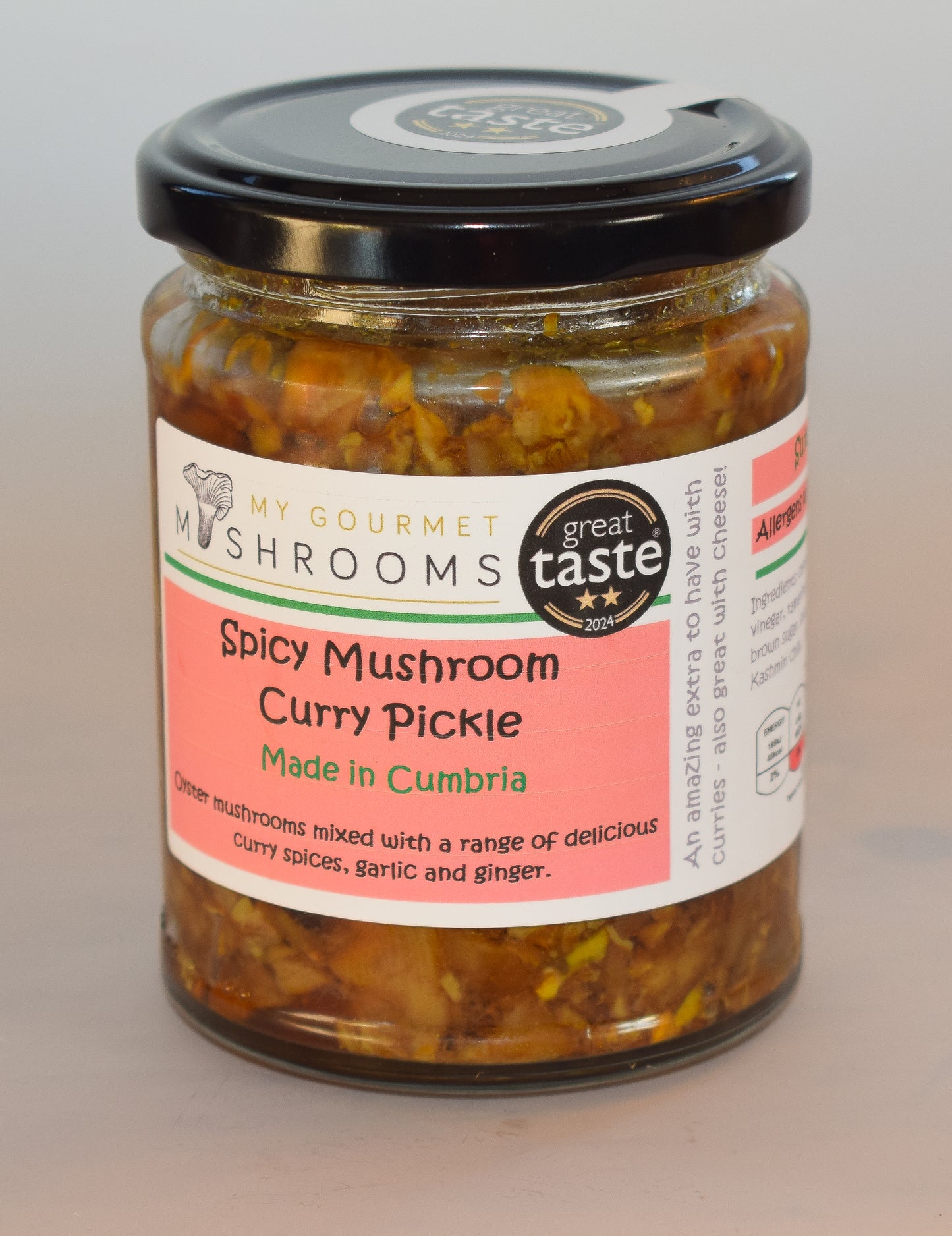 300ml Jar - Spicy Mushroom Curry Pickle